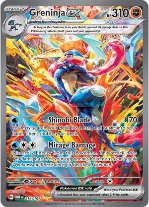 Greninja ex, English Pokemon card