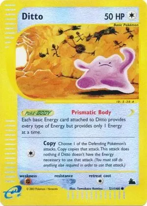 Ditto [Reverse Holo], English Pokemon card