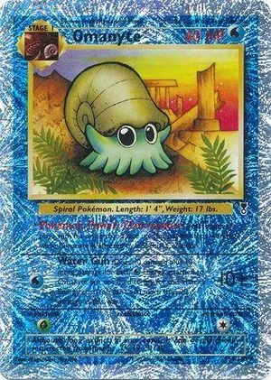 Omanyte [Reverse Holo], English Pokemon card