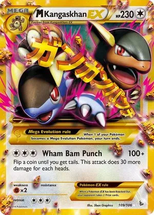 M Kangaskhan EX, English Pokemon card