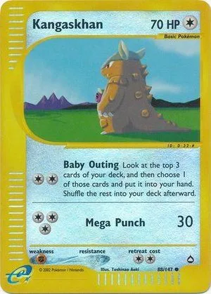 Kangaskhan [Reverse Holo], English Pokemon card
