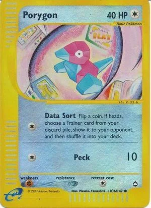 Porygon [Reverse Holo], English Pokemon card