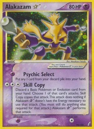 Alakazam [Gold Star], English Pokemon card