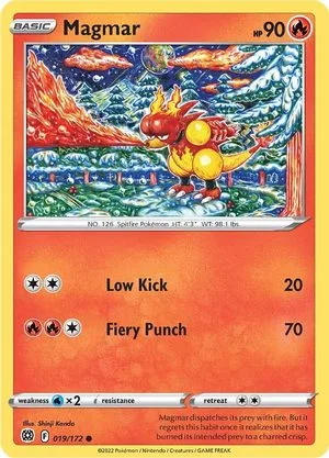 Magmar, English Pokemon card