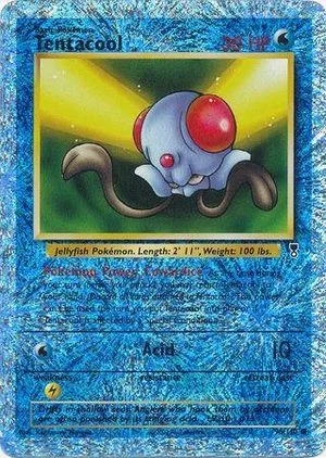 Tentacool [Reverse Holo], English Pokemon card