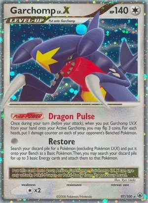 Garchomp LV.X, English Pokemon card