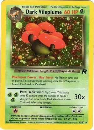Dark Vileplume, English Pokemon card