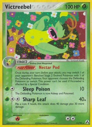 Victreebel, English Pokemon card
