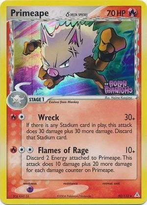 Primeape [Reverse Holo], English Pokemon card