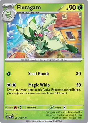 Floragato, English Pokemon card