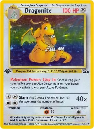 Dragonite [1st Edition], English Pokemon card
