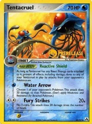 Tentacruel [Prerelease], English Pokemon card