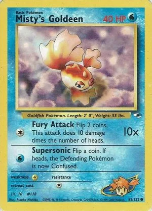 Misty's Goldeen, English Pokemon card