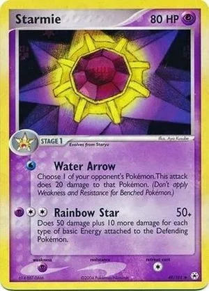 Starmie [Reverse Holo], English Pokemon card