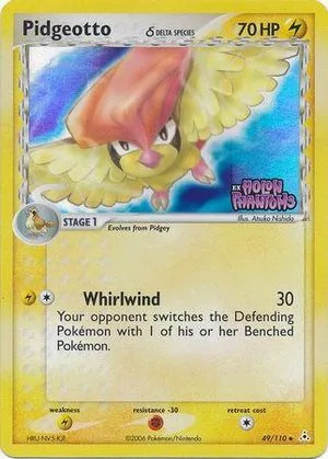 Pidgeotto [Reverse Holo], English Pokemon card