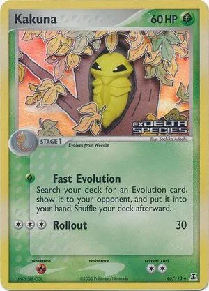 Kakuna [Reverse Holo], English Pokemon card