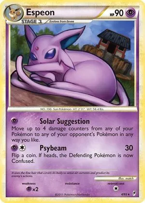 Espeon, English Pokemon card