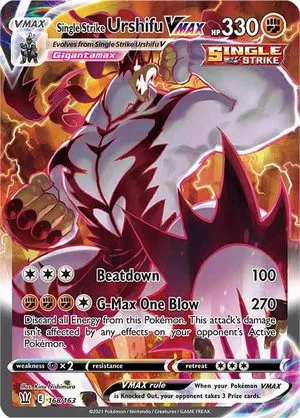 Single Strike Urshifu VMAX, English Pokemon card