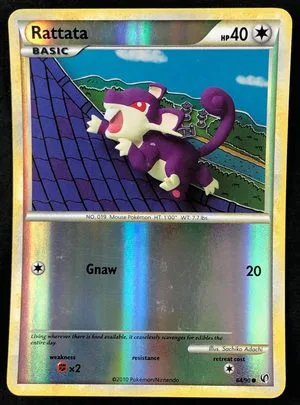 Rattata [Reverse Holo], English Pokemon card
