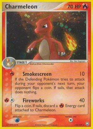 Charmeleon, English Pokemon card