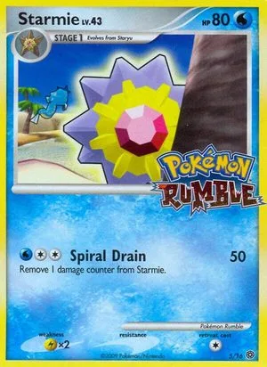 Starmie, English Pokemon card