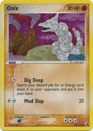 Onix [Reverse Holo], English Pokemon card