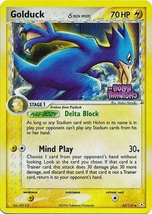 Golduck [Reverse Holo], English Pokemon card