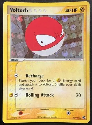 Voltorb [Reverse Holo], English Pokemon card