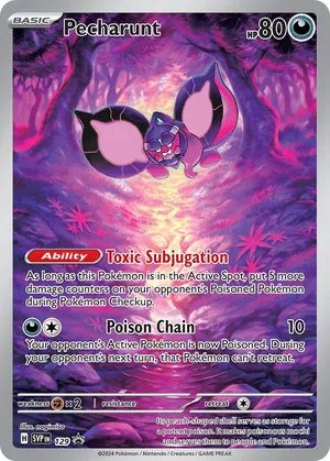 Pecharunt, English Pokemon card