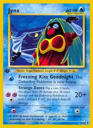 Jynx [1st Edition], English Pokemon card