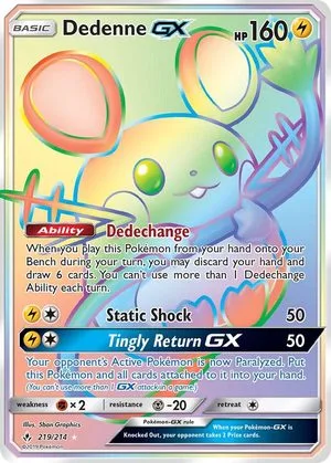 Dedenne GX, English Pokemon card