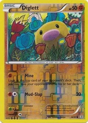 Diglett [Reverse Holo], English Pokemon card