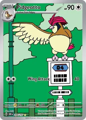 Pidgeotto, English Pokemon card