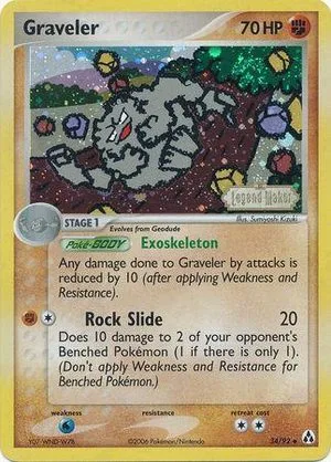 Graveler [Reverse Holo], English Pokemon card