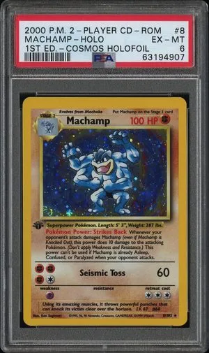 Machamp [Cosmos Holo], English Pokemon card