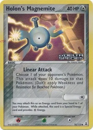 Holon's Magnemite [Reverse Holo], English Pokemon card