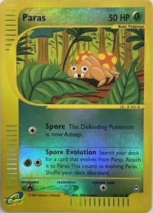 Paras [Reverse Holo], English Pokemon card