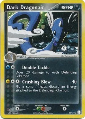 Dark Dragonair [Reverse Holo], English Pokemon card