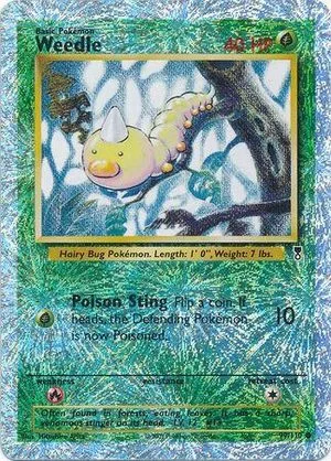 Weedle [Reverse Holo], English Pokemon card