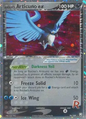 Rocket's Articuno EX, English Pokemon card