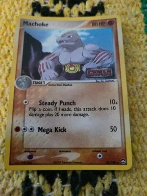 Machoke [Reverse Holo], English Pokemon card