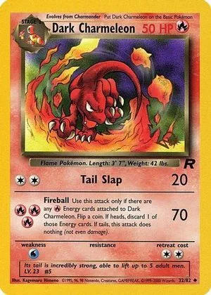 Dark Charmeleon [W Stamp], English Pokemon card