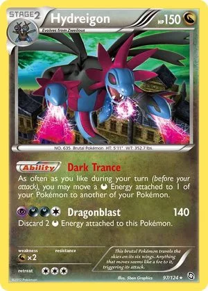 Hydreigon, English Pokemon card