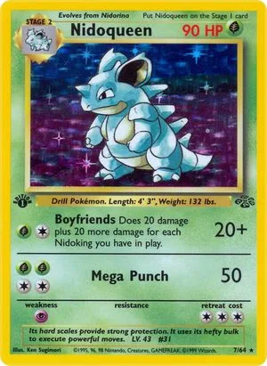 Nidoqueen [1st Edition], English Pokemon card
