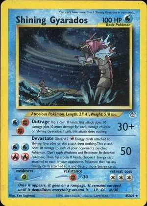 Shining Gyarados, English Pokemon card