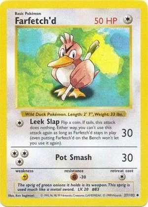 Farfetch'd [Shadowless], English Pokemon card