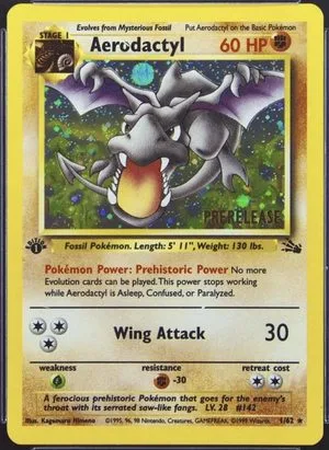 Aerodactyl [Prerelease 1st Edition Cosmos], English Pokemon card