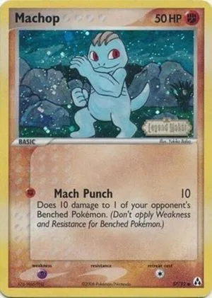 Machop [Reverse Holo], English Pokemon card