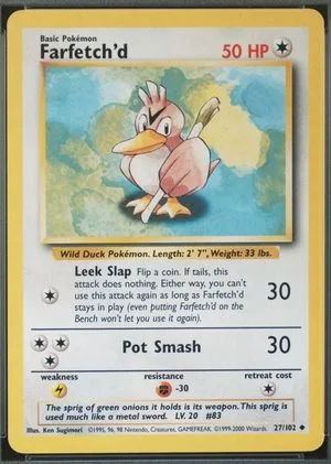 Farfetch'd [1999-2000], English Pokemon card