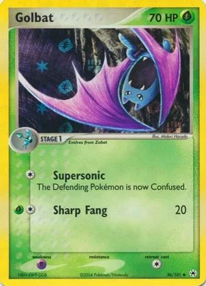 Golbat [Reverse Holo], English Pokemon card